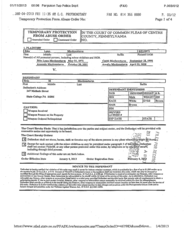 Arrest Warrant