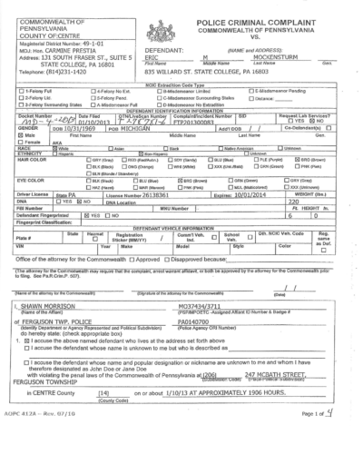 Arrest Warrant