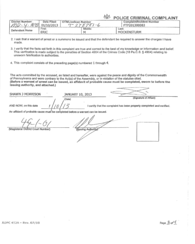 Arrest Warrant
