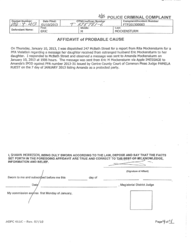 Arrest Warrant